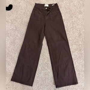 Frame Le Slim Palazzo in chocolate